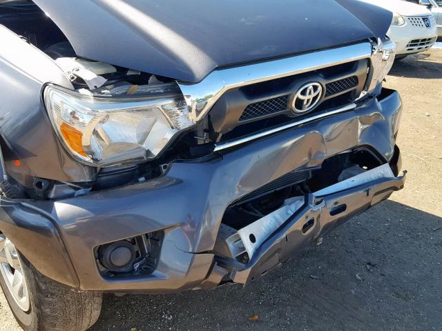 5TFTX4GN1FX038998 - 2015 TOYOTA TACOMA PRE GRAY photo 9