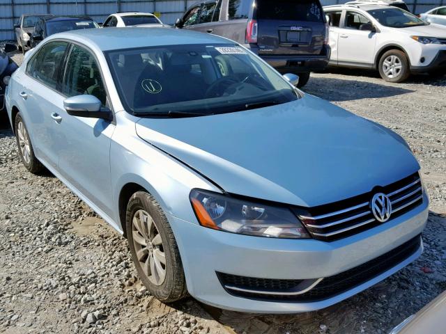 1VWAH7A33DC017990 - 2013 VOLKSWAGEN PASSAT S BLUE photo 1