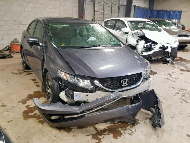 19XFB2F97EE247746 - 2014 HONDA CIVIC EXL GRAY photo 1