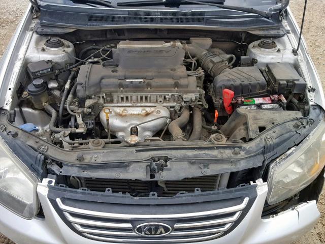 KNAFE222695663947 - 2009 KIA SPECTRA EX SILVER photo 7