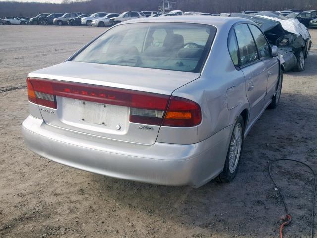 4S3BE625747208847 - 2004 SUBARU LEGACY L S SILVER photo 4