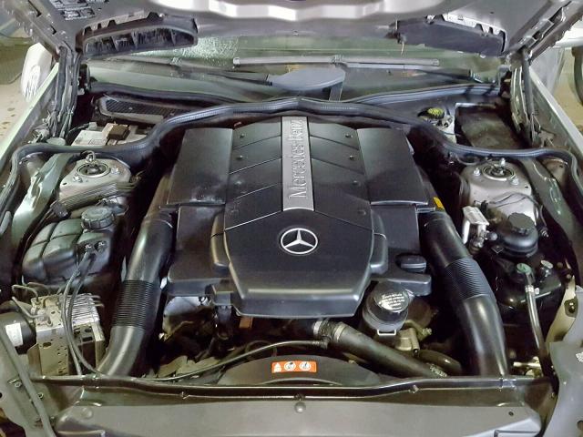 WDBSK75F95F092267 - 2005 MERCEDES-BENZ SL 500 GRAY photo 7