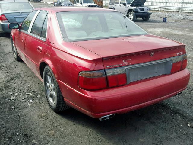 1G6KY549XYU275454 - 2000 CADILLAC SEVILLE ST RED photo 3