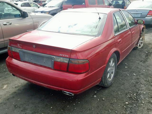 1G6KY549XYU275454 - 2000 CADILLAC SEVILLE ST RED photo 4