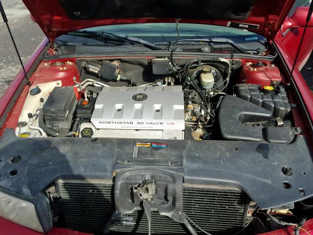 1G6KY549XYU275454 - 2000 CADILLAC SEVILLE ST RED photo 7