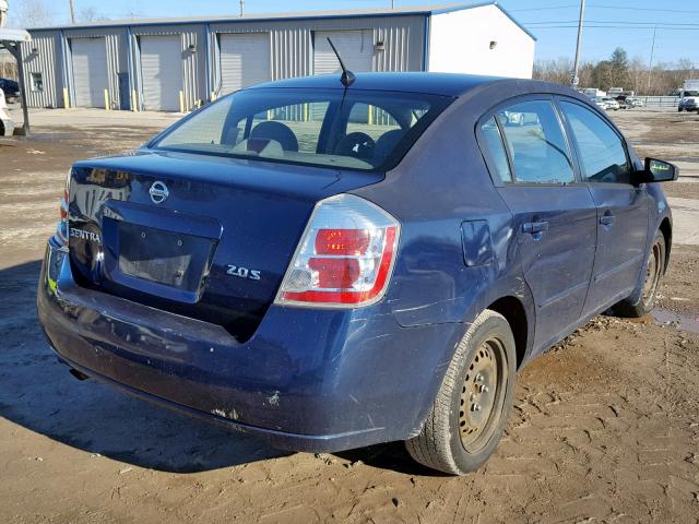 3N1AB61E97L653728 - 2007 NISSAN SENTRA 2.0 BLUE photo 4