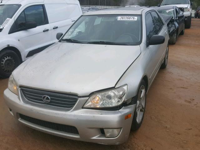 JTHBD182510001394 - 2001 LEXUS IS 300 SILVER photo 2