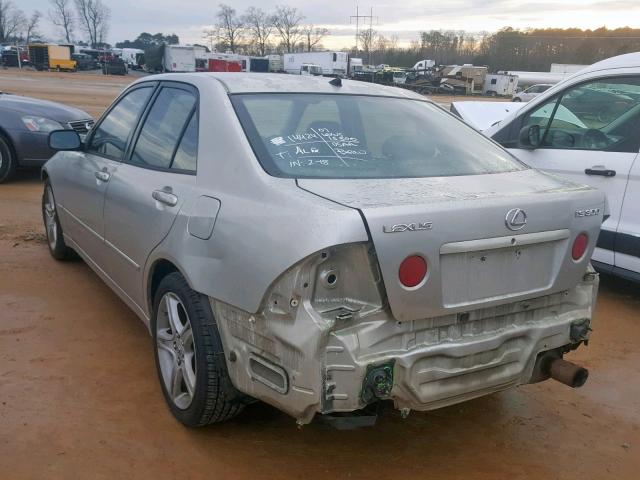 JTHBD182510001394 - 2001 LEXUS IS 300 SILVER photo 3