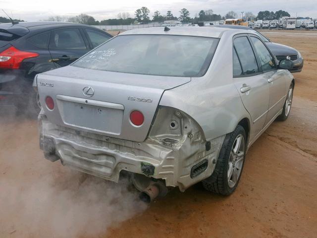 JTHBD182510001394 - 2001 LEXUS IS 300 SILVER photo 4