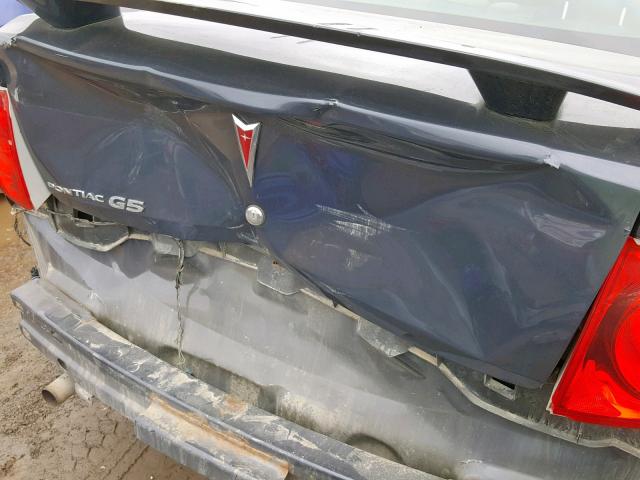 1G2AL18F187234066 - 2008 PONTIAC G5 BLUE photo 9