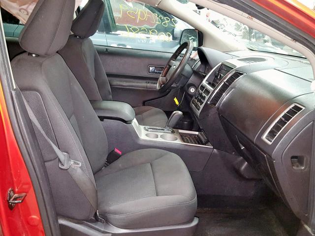 2FMDK48C97BB29442 - 2007 FORD EDGE SEL ORANGE photo 5