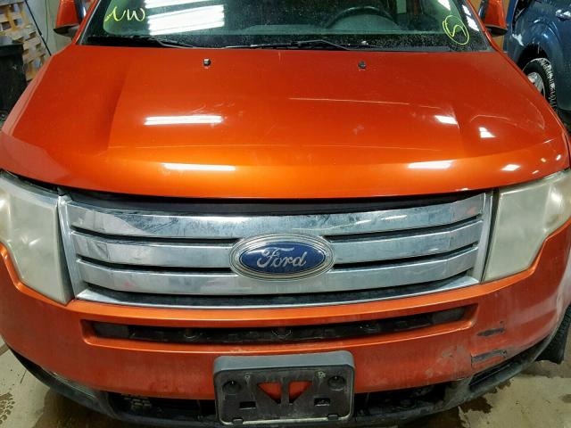 2FMDK48C97BB29442 - 2007 FORD EDGE SEL ORANGE photo 7