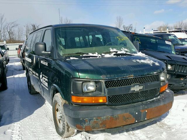 1GNFG15T671156862 - 2007 CHEVROLET EXPRESS G1 GREEN photo 1