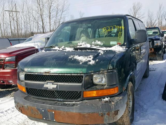 1GNFG15T671156862 - 2007 CHEVROLET EXPRESS G1 GREEN photo 2