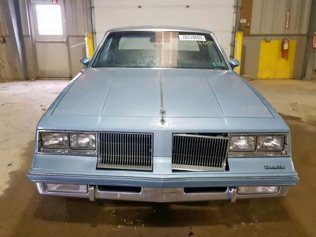 1G3GR47A8GP328729 - 1986 OLDSMOBILE CUTLASS SU BLUE photo 9