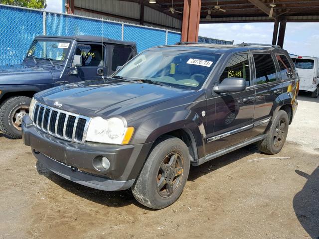 1J8HR58275C613954 - 2005 JEEP GRAND CHER CHARCOAL photo 2