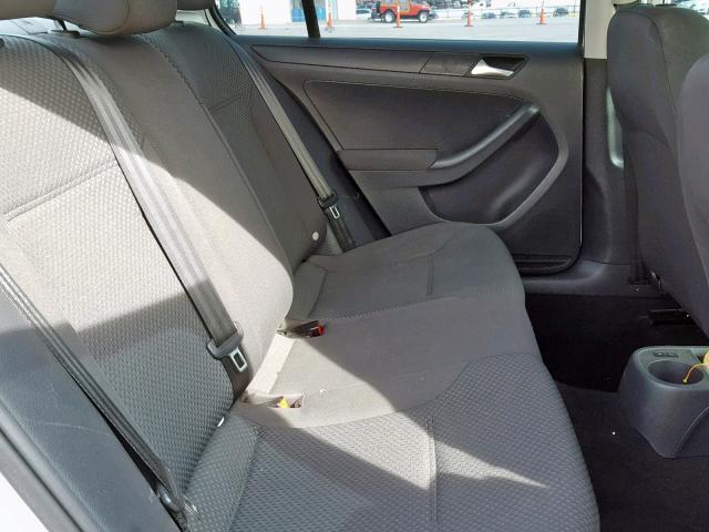 3VW2K7AJXCM364881 - 2012 VOLKSWAGEN JETTA BASE WHITE photo 6