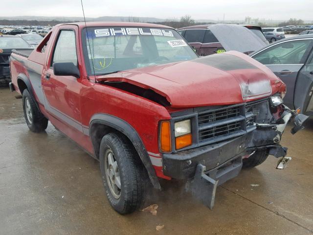 1B7FL96Y6KS117379 - 1989 DODGE DAKOTA SHE RED photo 1