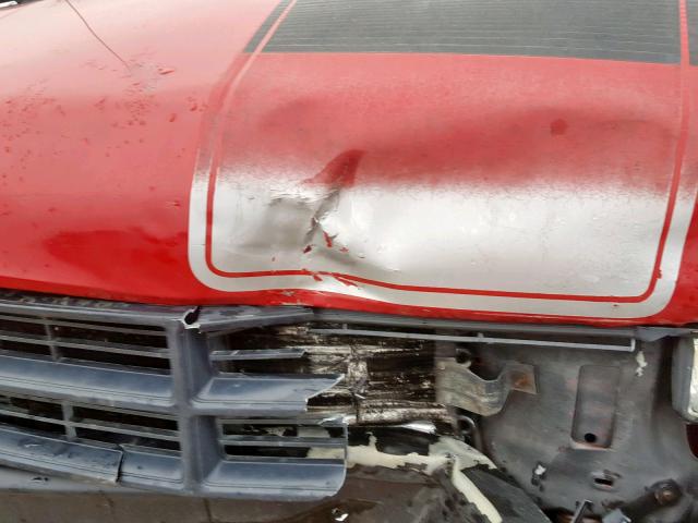 1B7FL96Y6KS117379 - 1989 DODGE DAKOTA SHE RED photo 7