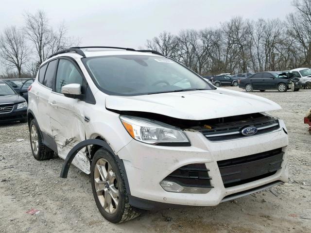 1FMCU9H94DUA86237 - 2013 FORD ESCAPE SEL WHITE photo 1