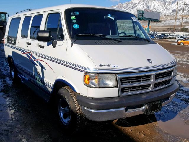 2B6HB21Y1TK129840 - 1996 DODGE CARGO VAN WHITE photo 1