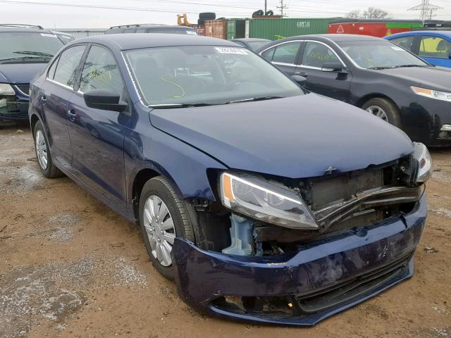 3VW2K7AJ1BM040605 - 2011 VOLKSWAGEN JETTA BASE BLUE photo 1