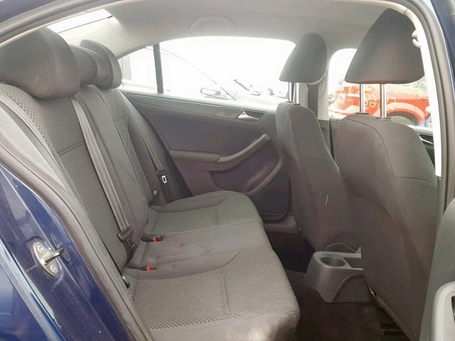 3VW2K7AJ1BM040605 - 2011 VOLKSWAGEN JETTA BASE BLUE photo 6