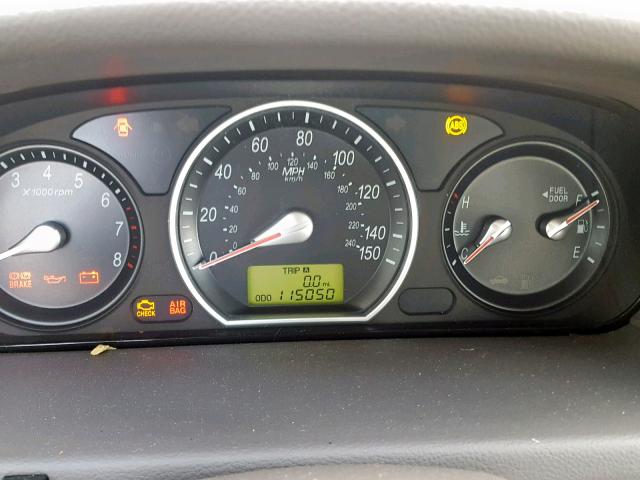 5NPET46C36H085014 - 2006 HYUNDAI SONATA GL BLACK photo 8