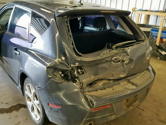 JM1BK343091221730 - 2009 MAZDA 3 S GRAY photo 9