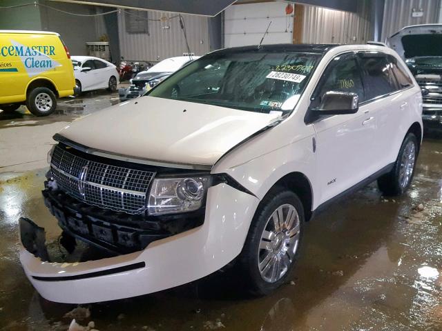 2LMDU88C48BJ14371 - 2008 LINCOLN MKX WHITE photo 2