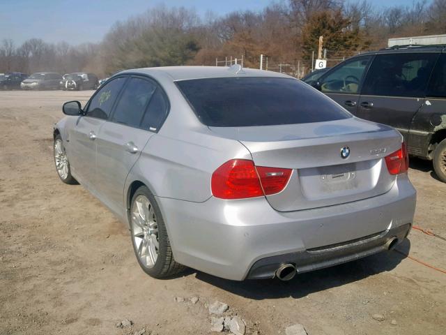 WBAPL5C50BA917184 - 2011 BMW 335 XI SILVER photo 3