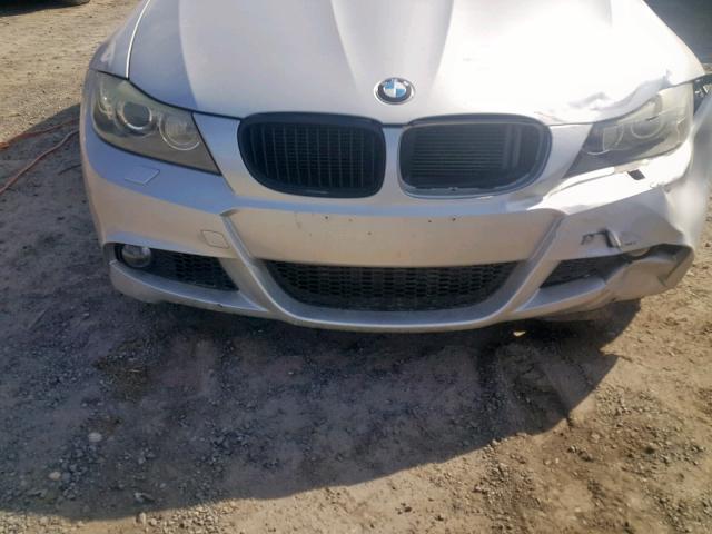 WBAPL5C50BA917184 - 2011 BMW 335 XI SILVER photo 9