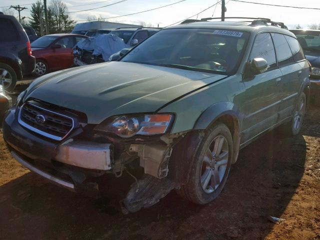 4S4BP86C354357625 - 2005 SUBARU LEGACY OUT GREEN photo 2