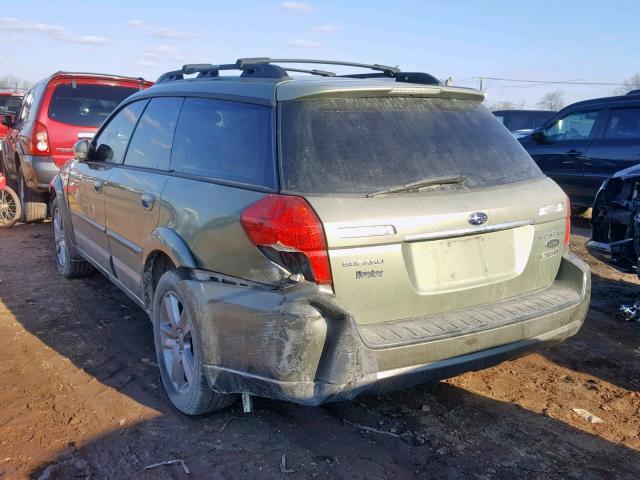 4S4BP86C354357625 - 2005 SUBARU LEGACY OUT GREEN photo 3