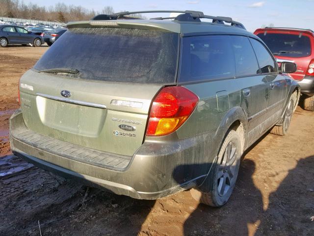 4S4BP86C354357625 - 2005 SUBARU LEGACY OUT GREEN photo 4