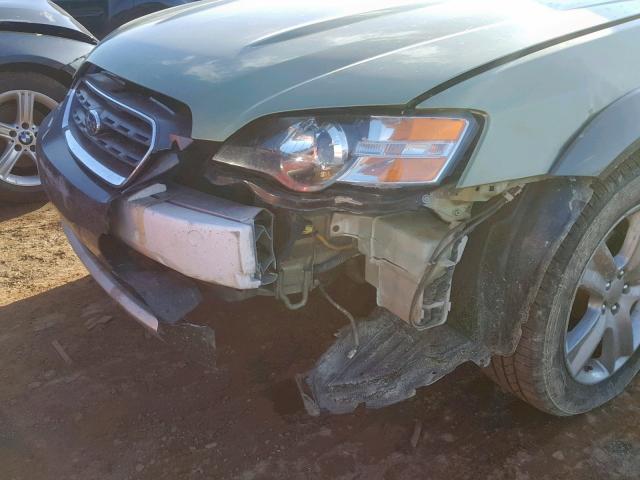 4S4BP86C354357625 - 2005 SUBARU LEGACY OUT GREEN photo 9