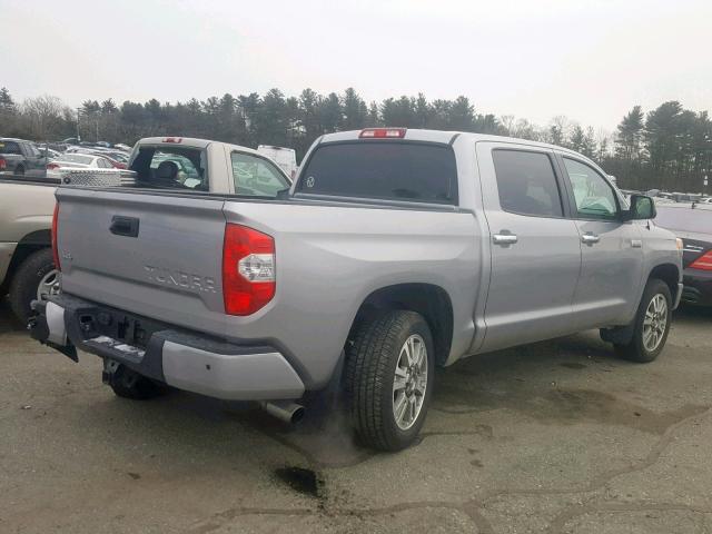 5TFAY5F10FX456204 - 2015 TOYOTA TUNDRA CRE SILVER photo 4