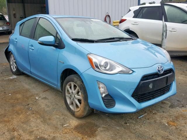 JTDKDTB39G1133267 - 2016 TOYOTA PRIUS C BLUE photo 1