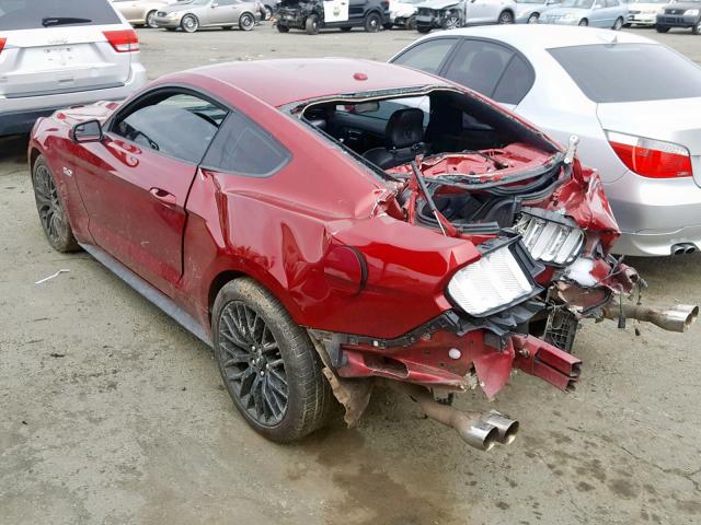 1FA6P8CF3F5431745 - 2015 FORD MUSTANG GT RED photo 3