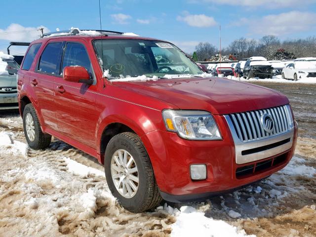 4M2CN8HG9AKJ12262 - 2010 MERCURY MARINER PR RED photo 1