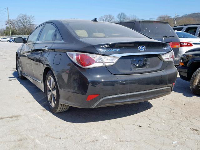 KMHEC4A43CA048057 - 2012 HYUNDAI SONATA HYB BLACK photo 3