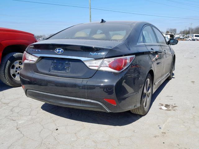 KMHEC4A43CA048057 - 2012 HYUNDAI SONATA HYB BLACK photo 4