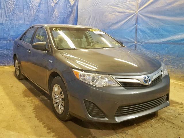 4T1BD1FK4CU058116 - 2012 TOYOTA CAMRY HYBR GRAY photo 1