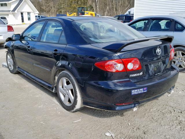 1YVFP80D035M40793 - 2003 MAZDA 6 S BLACK photo 3