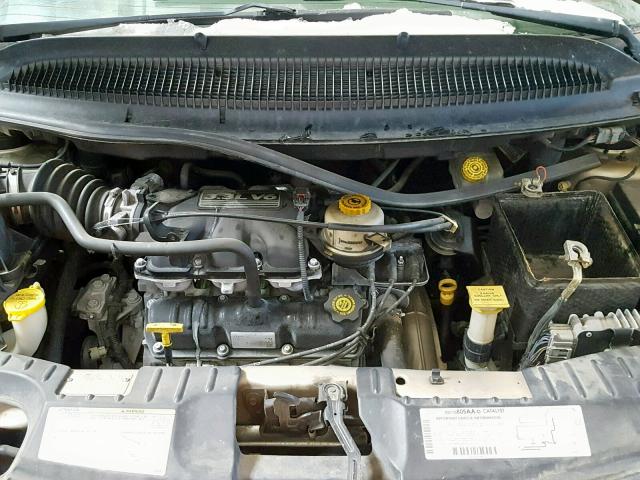 1B4GP45R82B727495 - 2002 DODGE CARAVAN SP BROWN photo 7