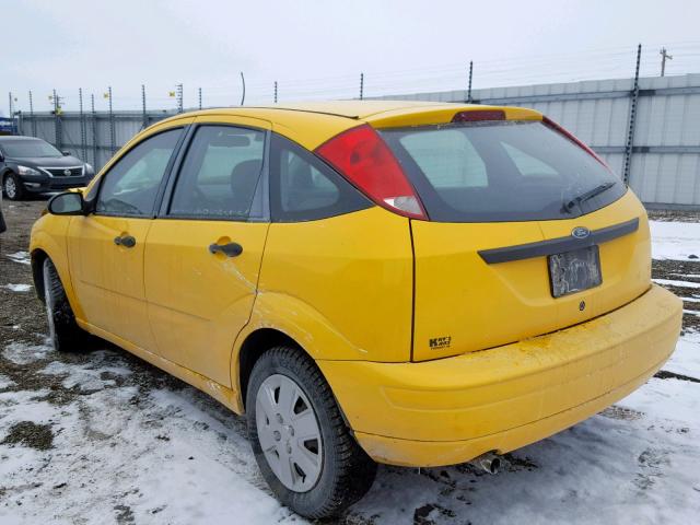 1FAFP37N67W249649 - 2007 FORD FOCUS ZX5 YELLOW photo 3