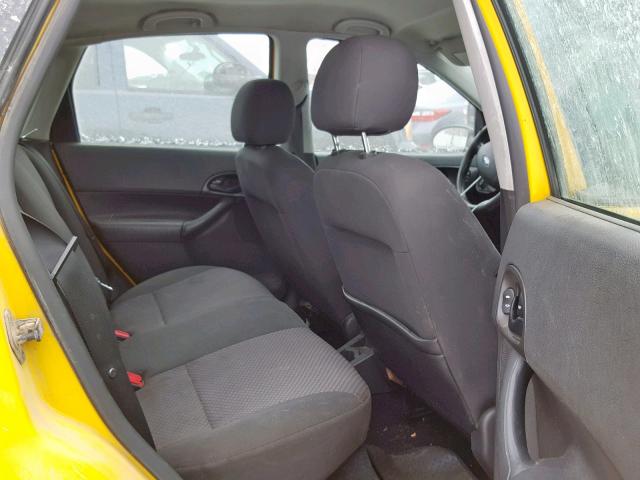 1FAFP37N67W249649 - 2007 FORD FOCUS ZX5 YELLOW photo 6