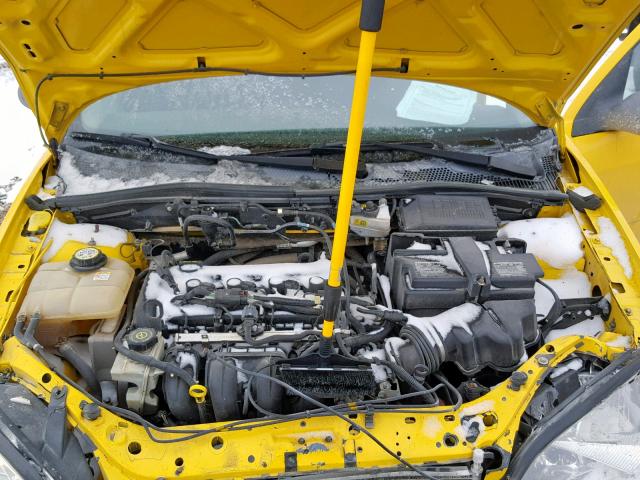 1FAFP37N67W249649 - 2007 FORD FOCUS ZX5 YELLOW photo 7