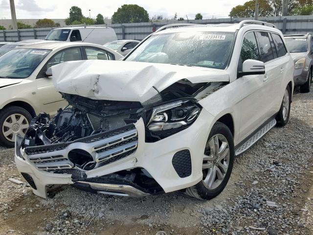 4JGDF6EE6HA944801 - 2017 MERCEDES-BENZ GLS 450 4M WHITE photo 2