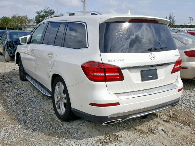 4JGDF6EE6HA944801 - 2017 MERCEDES-BENZ GLS 450 4M WHITE photo 3